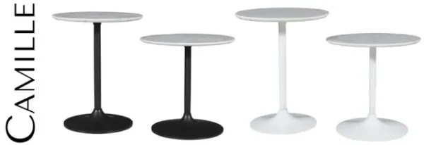 Jofran Camille Nesting Table Gunmetal