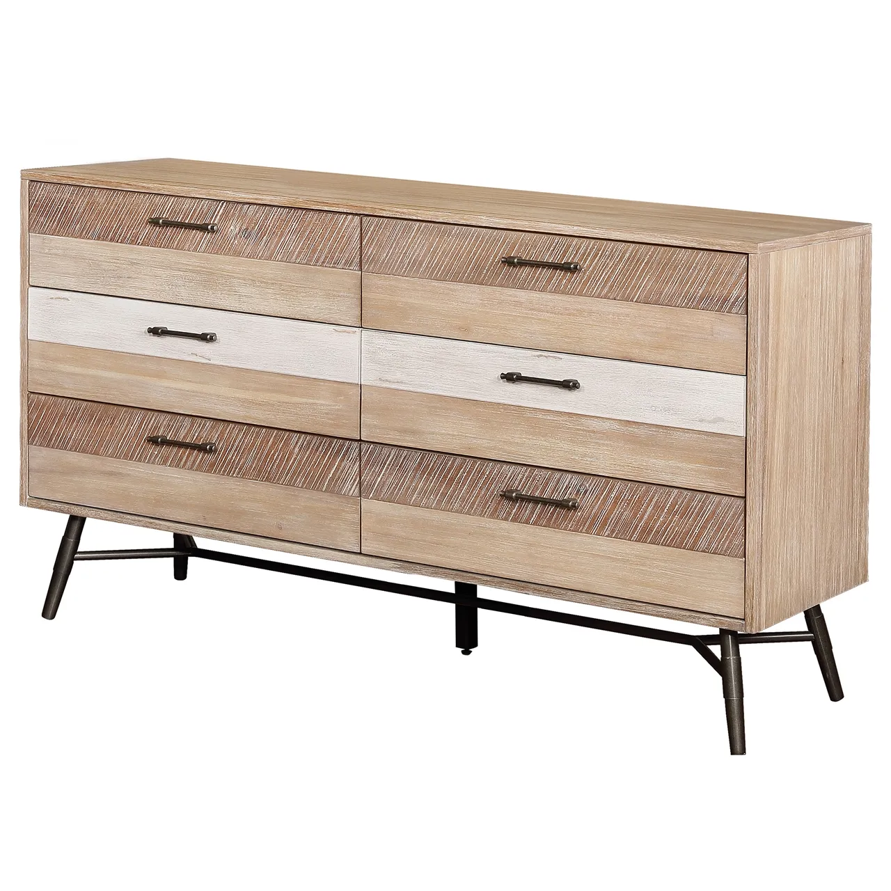 MARLOW 6-DRAWER DRESSER ROUGH SAWN