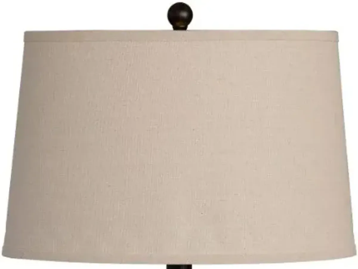 Crestview Wheaton Beige/Black/Bronze Table Lamp