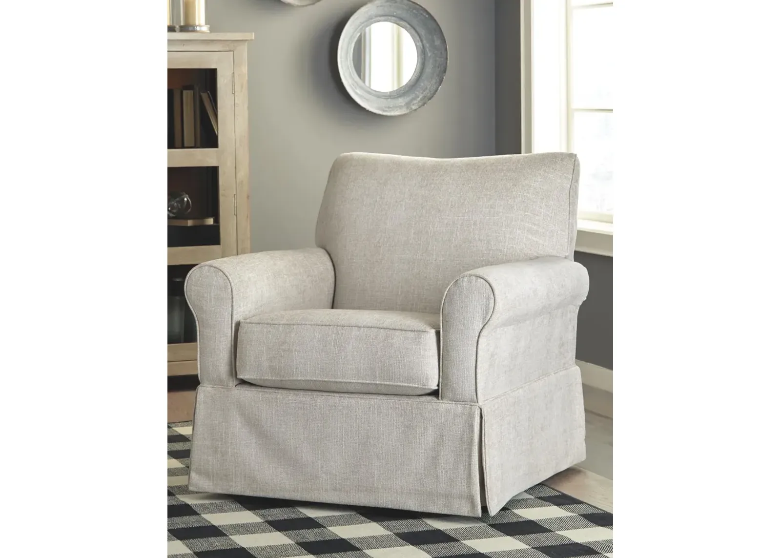 Ashley Searcy Quartz Swivel Glider Accent Chair