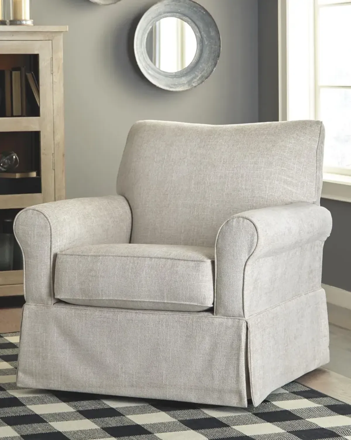 Ashley Searcy Quartz Swivel Glider Accent Chair