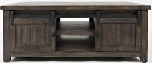 Jofran Madison County Barn Door Cocktail Table Barnwood
