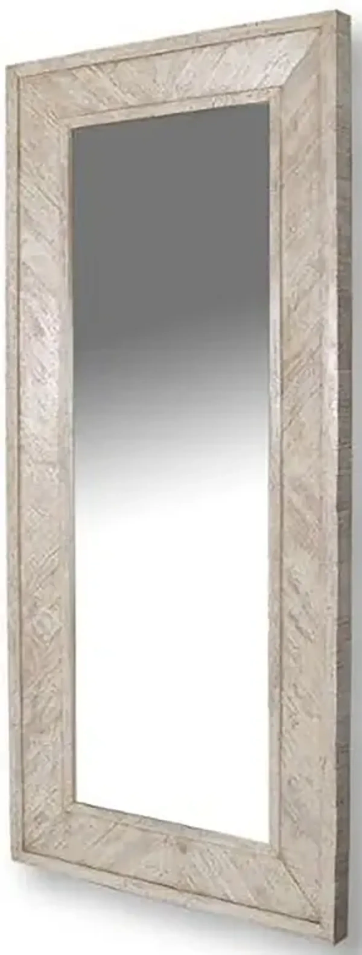 Parker House Crossings Monaco Collection Floor Mirror Weathered Blanc Color