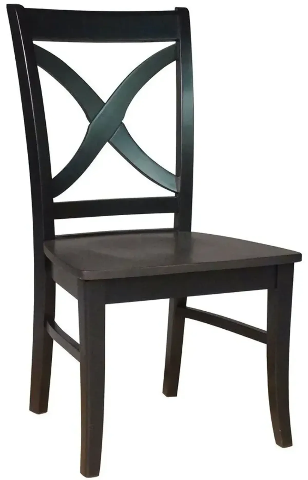 John Thomas Cosmopolitan Salerno Wood Dining Chair in Coal & Black