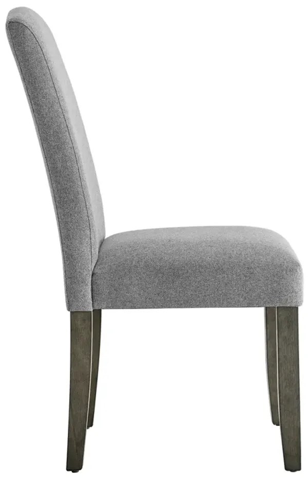 Steve Silver Emily Gray Side Chair In Mossy Gray Finish