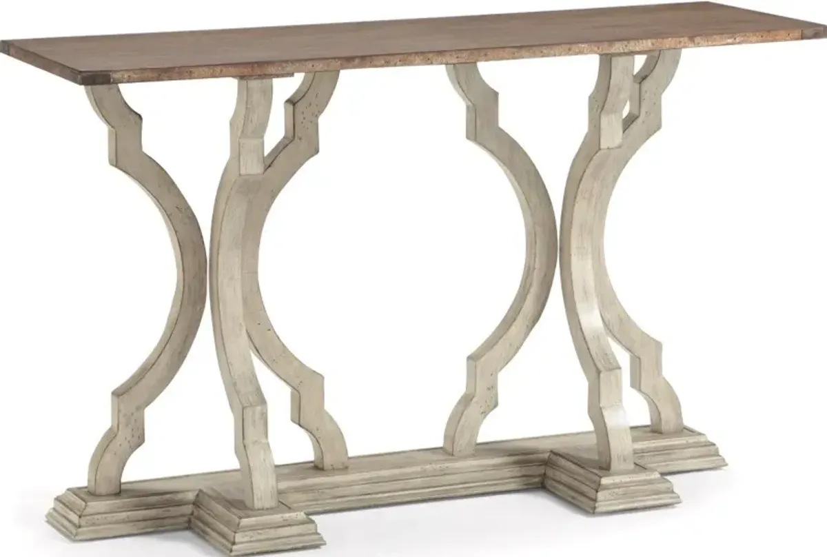 Flexsteel Estate Antiqued Sofa Table