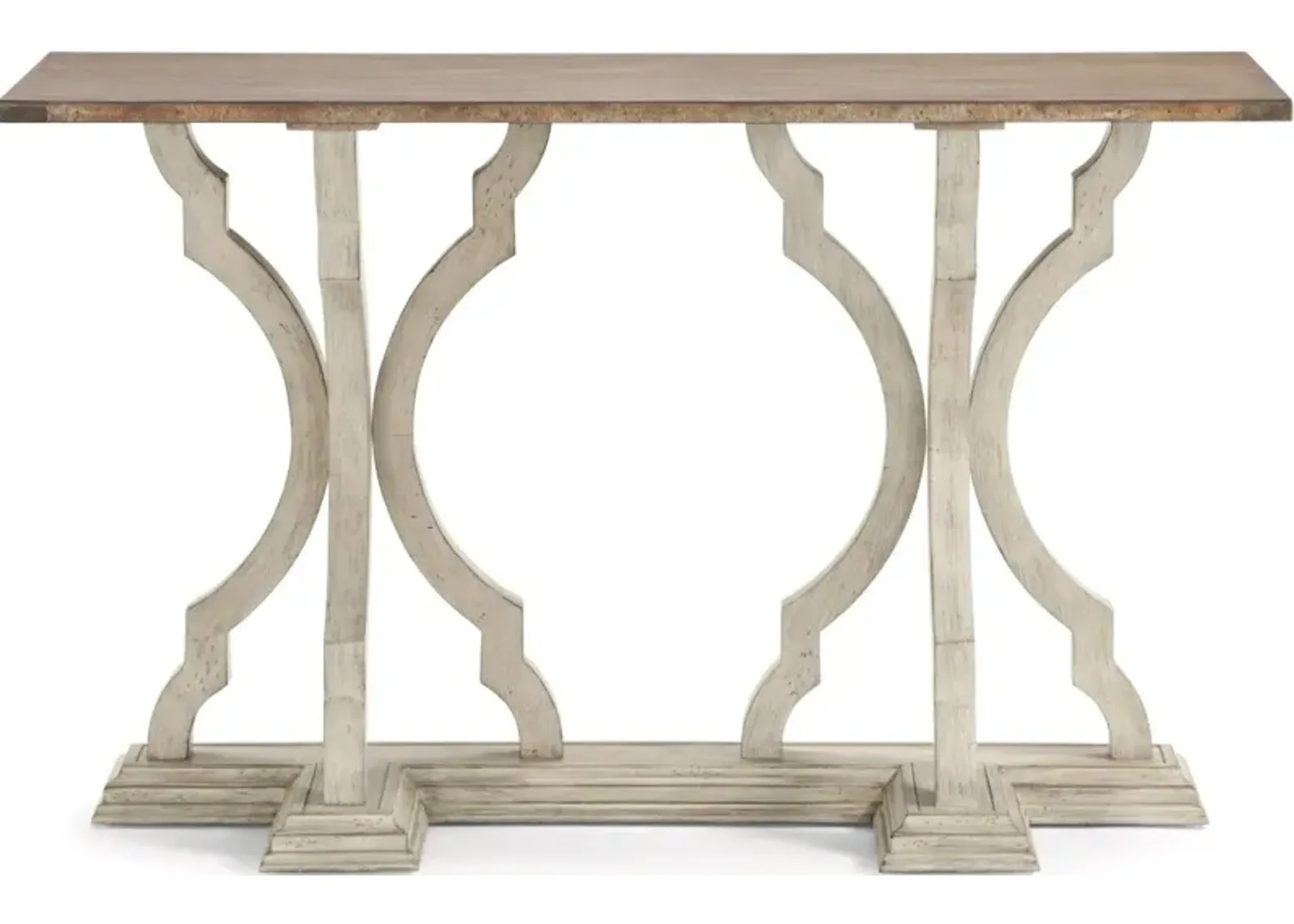 Flexsteel Estate Antiqued Sofa Table