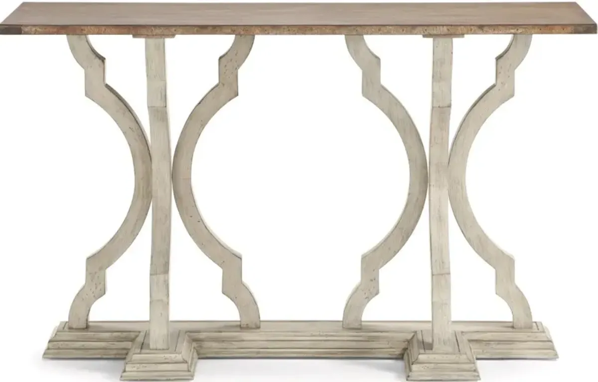 Flexsteel Estate Antiqued Sofa Table