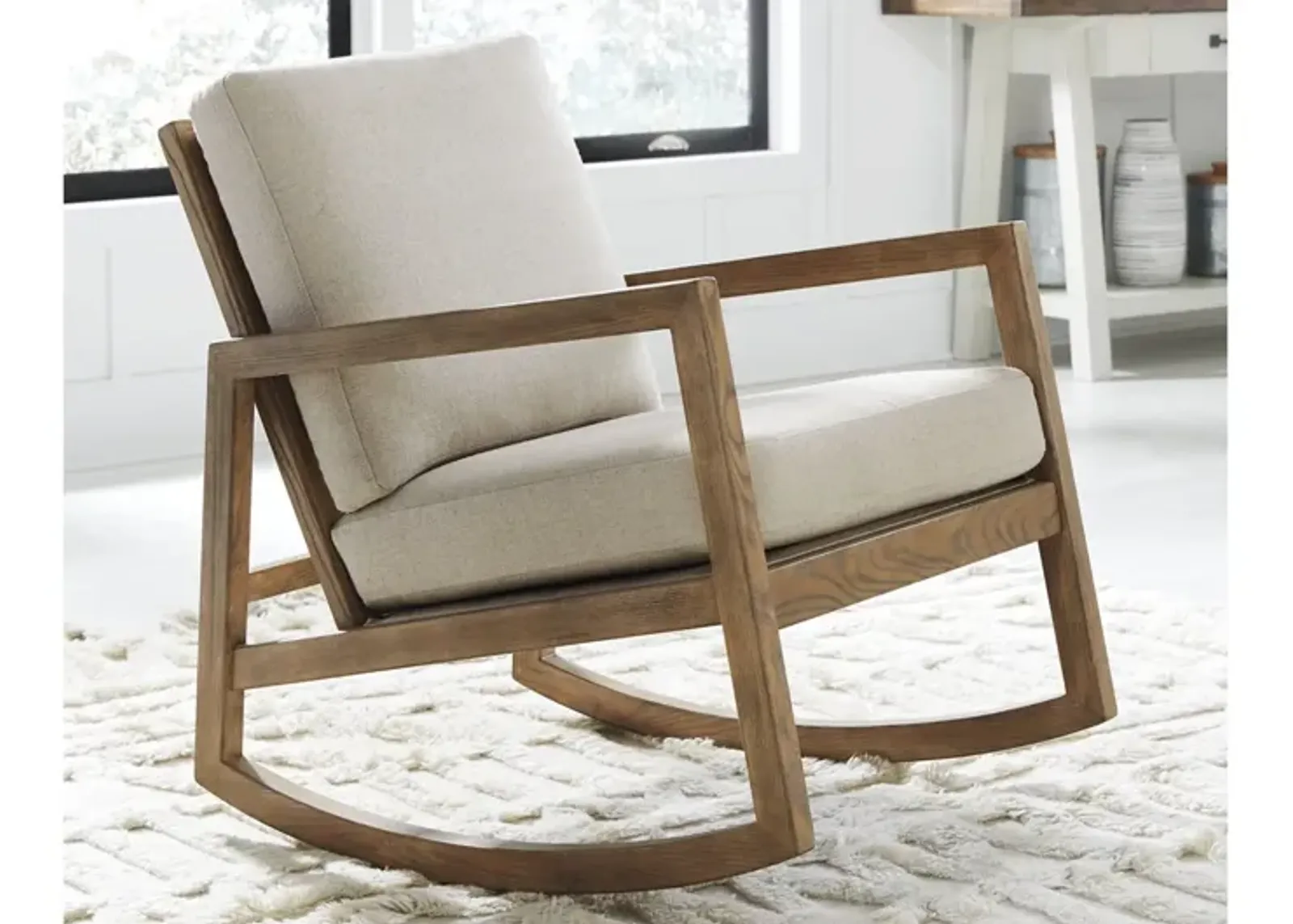 Ashley Novelda Neutral Rocker Accent Armchair