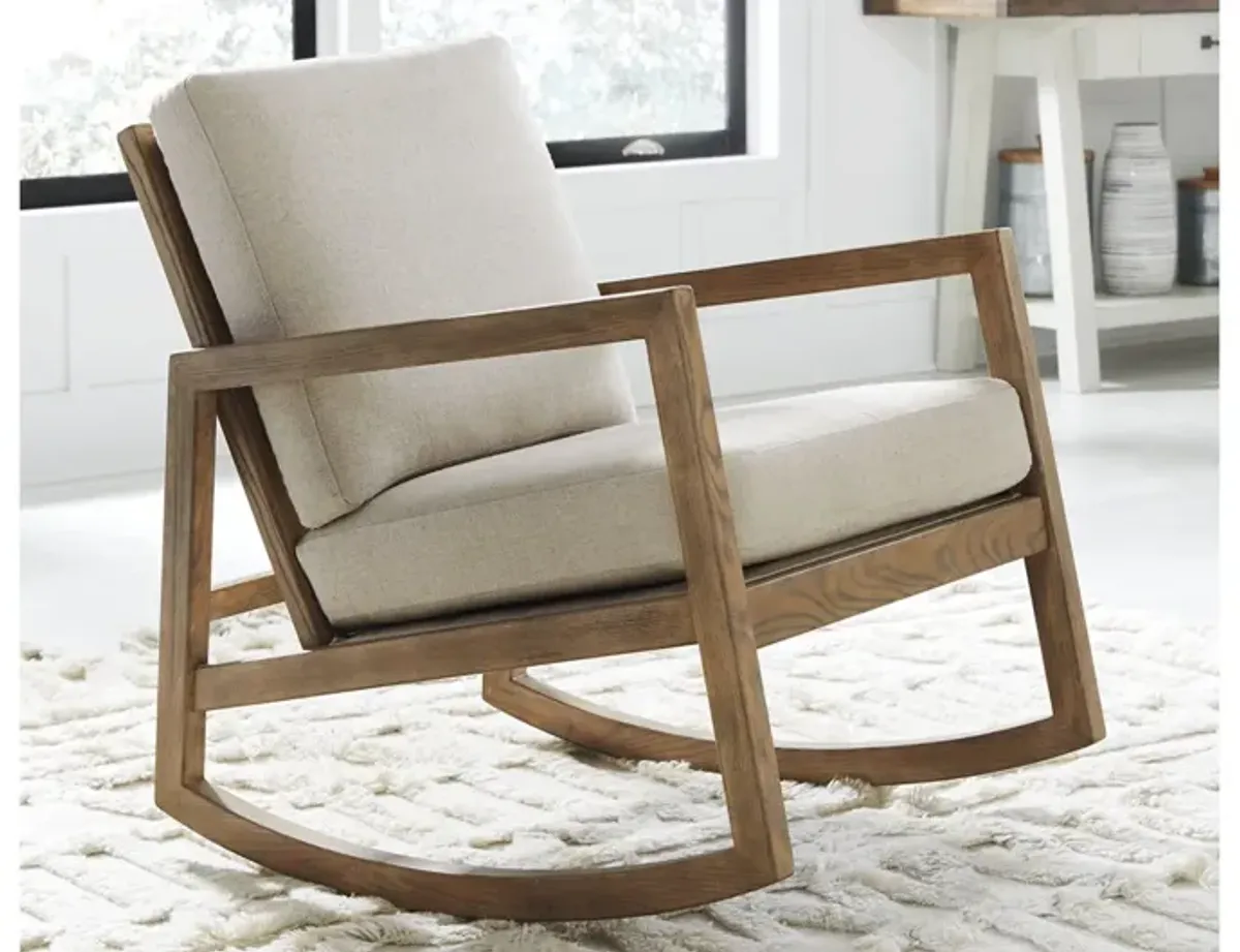 Ashley Novelda Neutral Rocker Accent Armchair