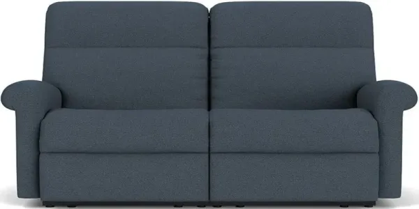 Flexsteel Davis Blue Indigo Reclining Loveseat