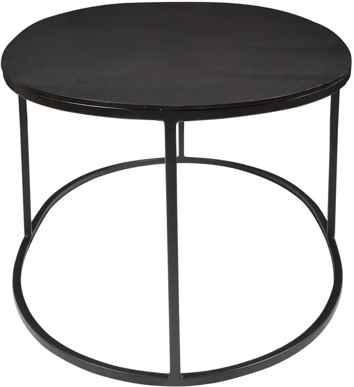 Uttermost Coreene Antique Black Oval Coffee Table