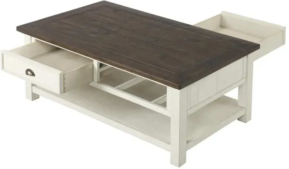 Martin Svensson Monterey Coffee Table in Cream White & Brown