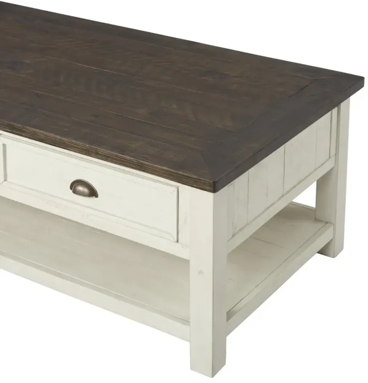 Martin Svensson Monterey Coffee Table in Cream White & Brown