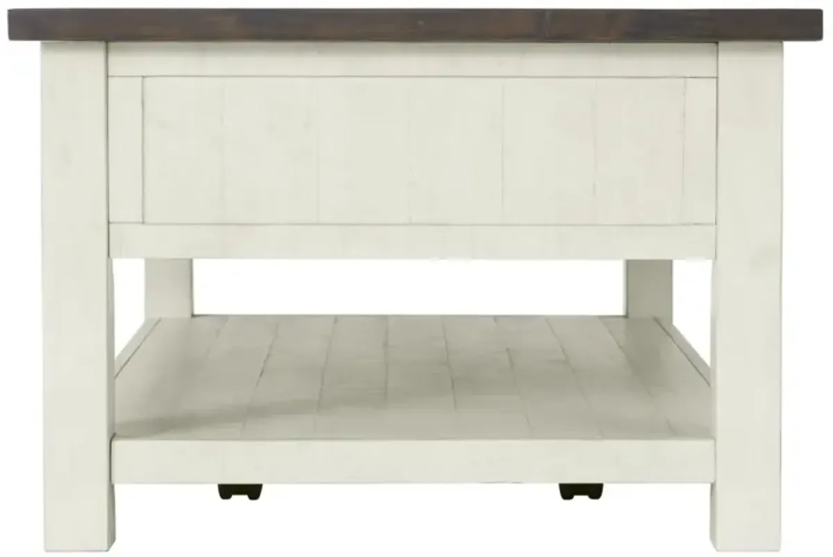 Martin Svensson Monterey Coffee Table in Cream White & Brown