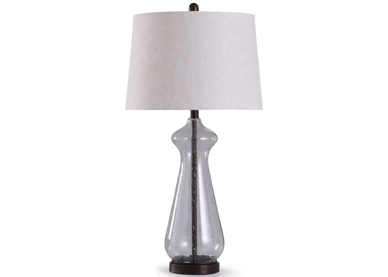 Style Craft Clear Glass Table Lamp