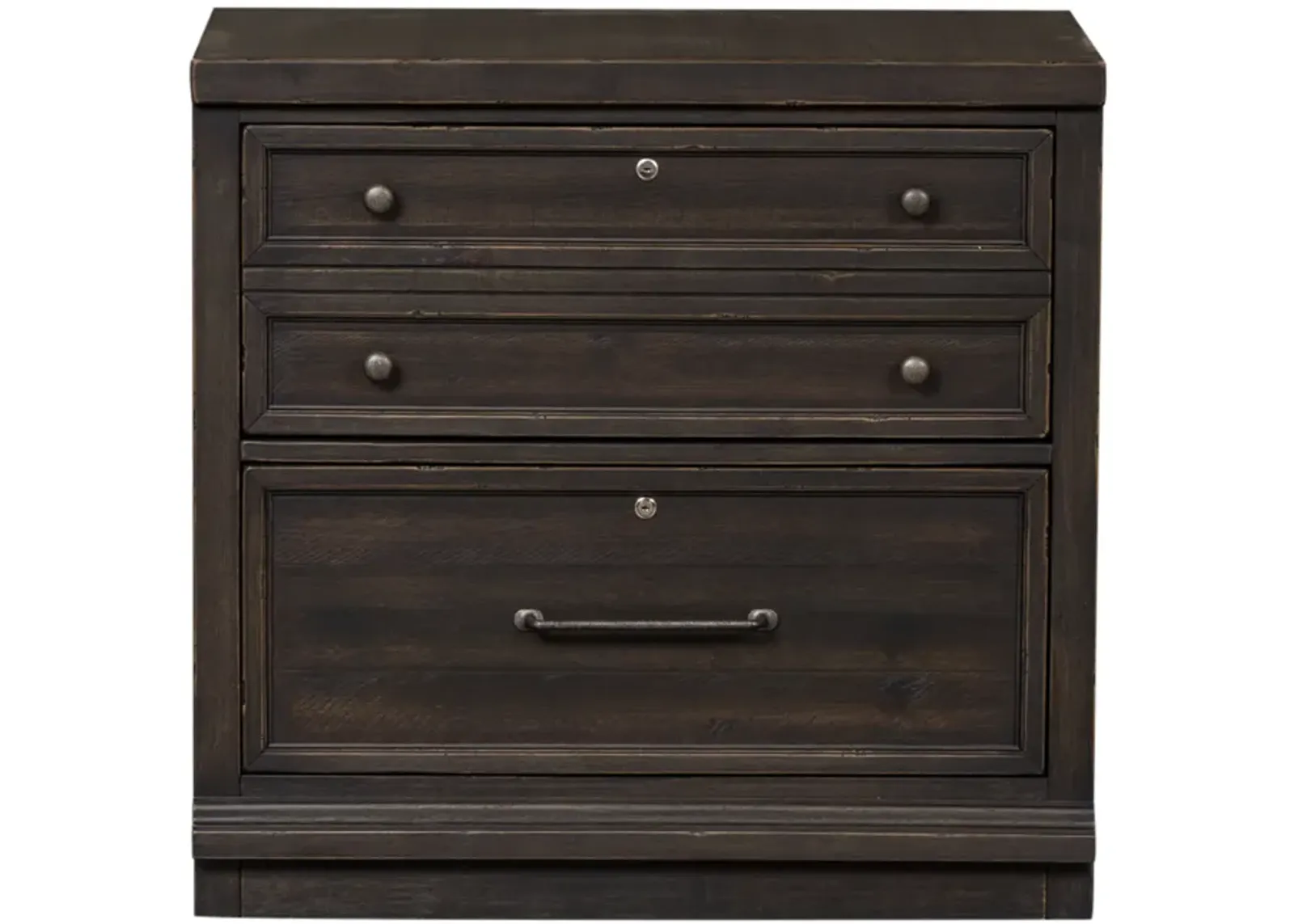 Liberty Furniture Harvest Home Black Bunching Lateral File Cabinet