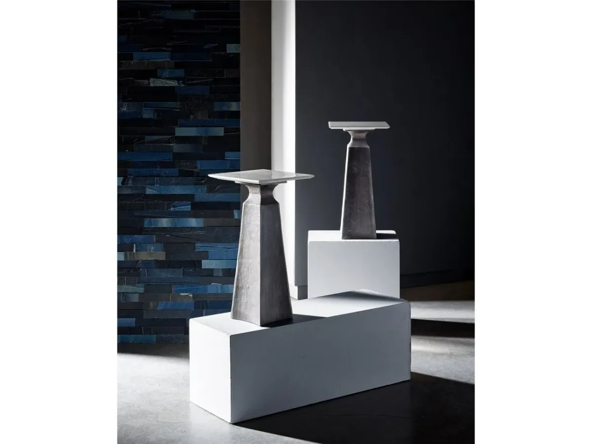 Universal Curated Figuration Dark Gray/White Side Table