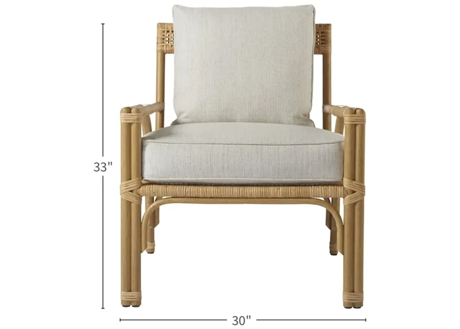 Universal Escape Coastal Living Home Newport Dover Natural Accent Chair