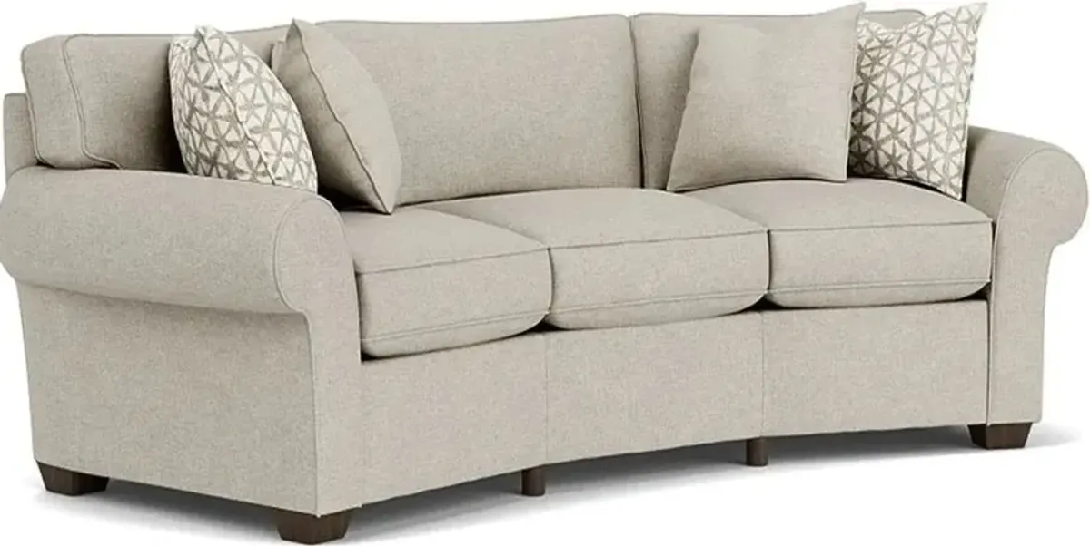 Flexsteel Vail Silver Driftwood Conversation Sofa