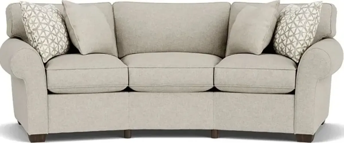 Flexsteel Vail Silver Driftwood Conversation Sofa