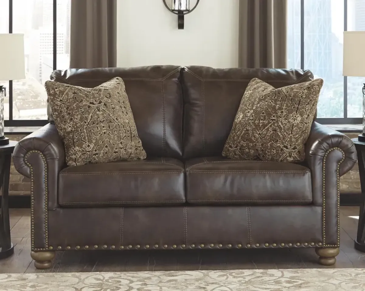 Ashley Nicorvo Coffee Loveseat