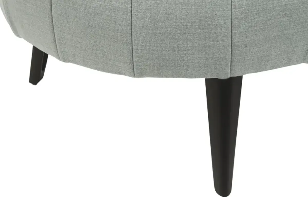 Hollyann Gray Oversized Accent Ottoman