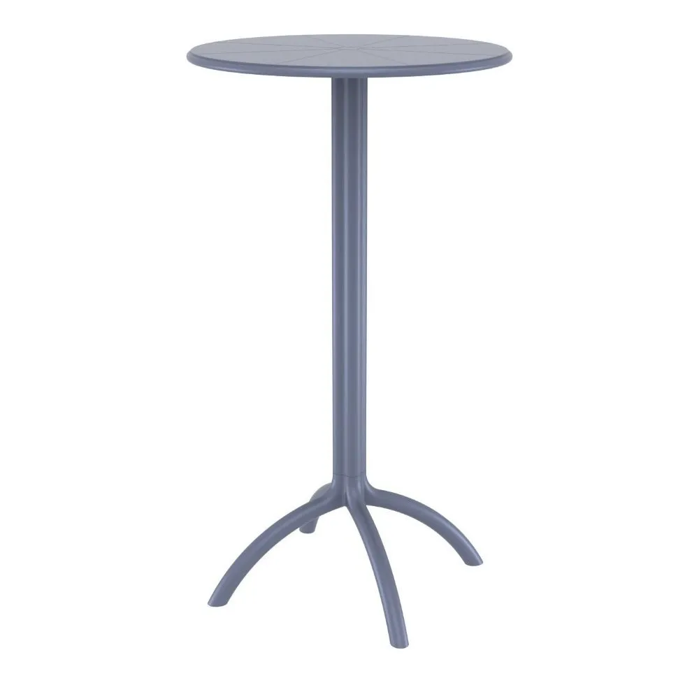 OCTOPUS ROUND BAR TABLE DARK GRAY