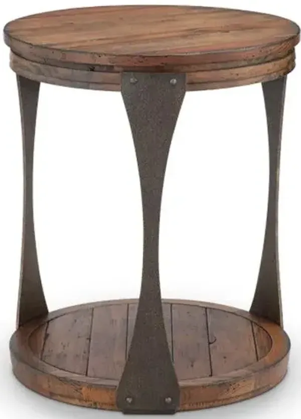Magnussen Wood Round End Table Montgomery