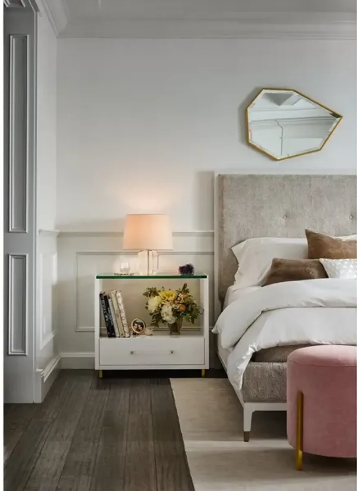 Universal Love. Joy. Bliss. Miranda Kerr Home Peony White Nightstand