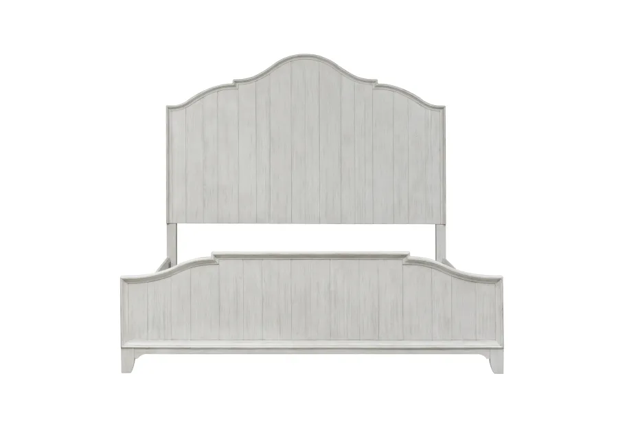 KING CALIFORNIA PANEL BED DRESSER & MIRROR - FARMHOUSE REIMAGINED