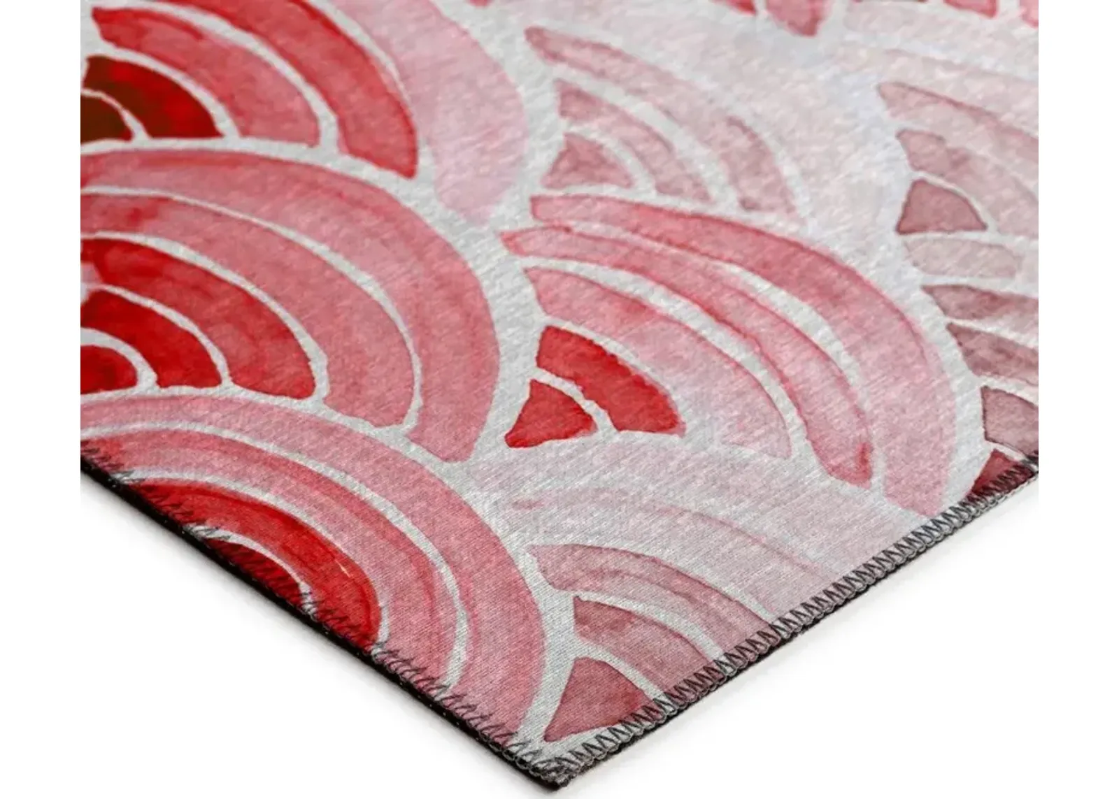 Dalyn Roseate Waves Blushing Shell Array 5'X8' Area Rug