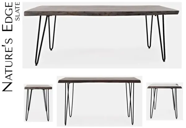 Jofran Nature's Edge Chairside Table Slate