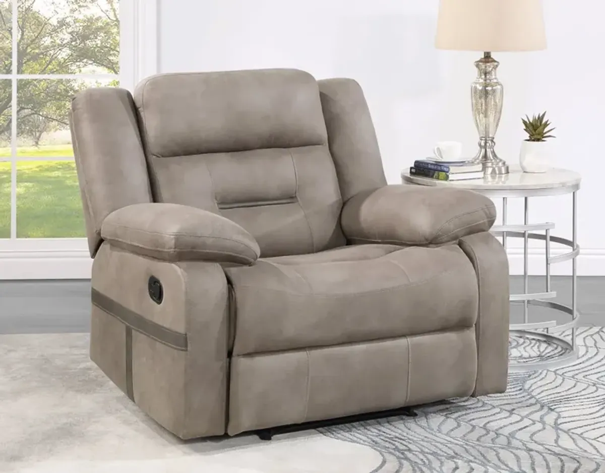 Steve Silver Abilene Manual Recliner Tan