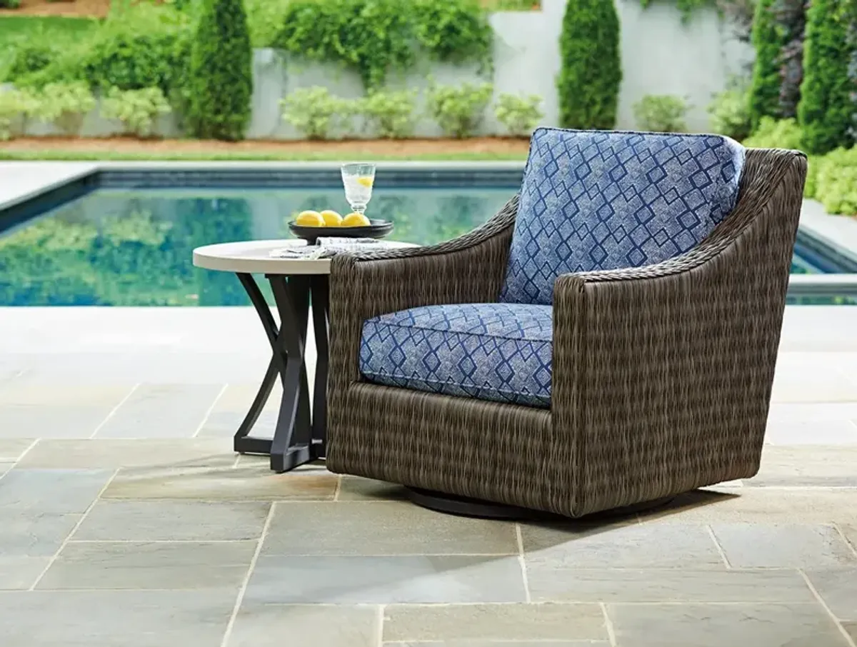 Tommy Bahama Outdoor by Lexington Cypress Point Ocean Terrace Swivel Glider Lounge Chair