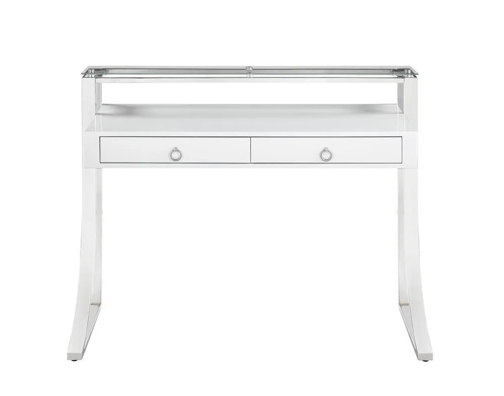 GEMMA WRITING DESK WHITE HIGH GLOSS GEMMA WRITING DESK