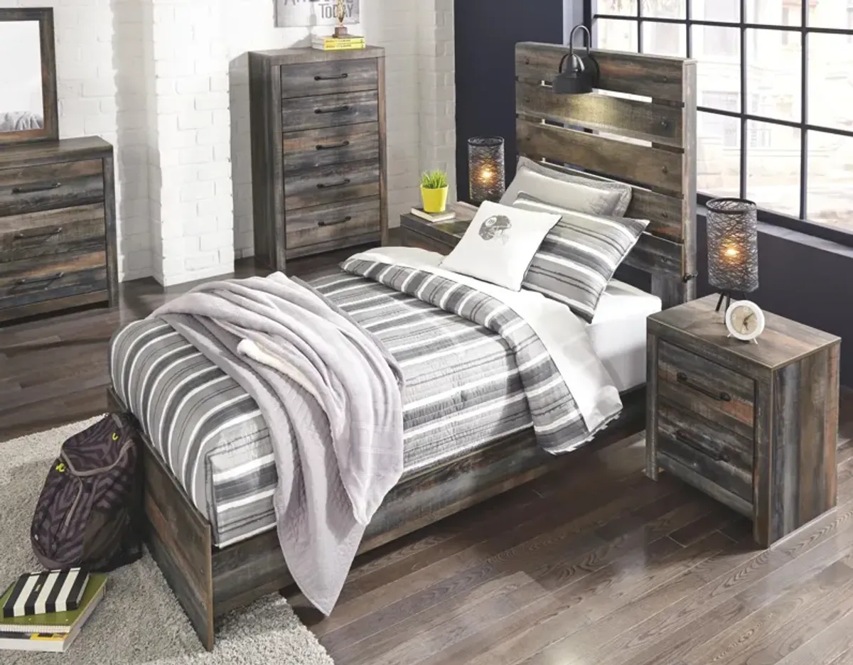 Drystan Brown Twin Panel Bed