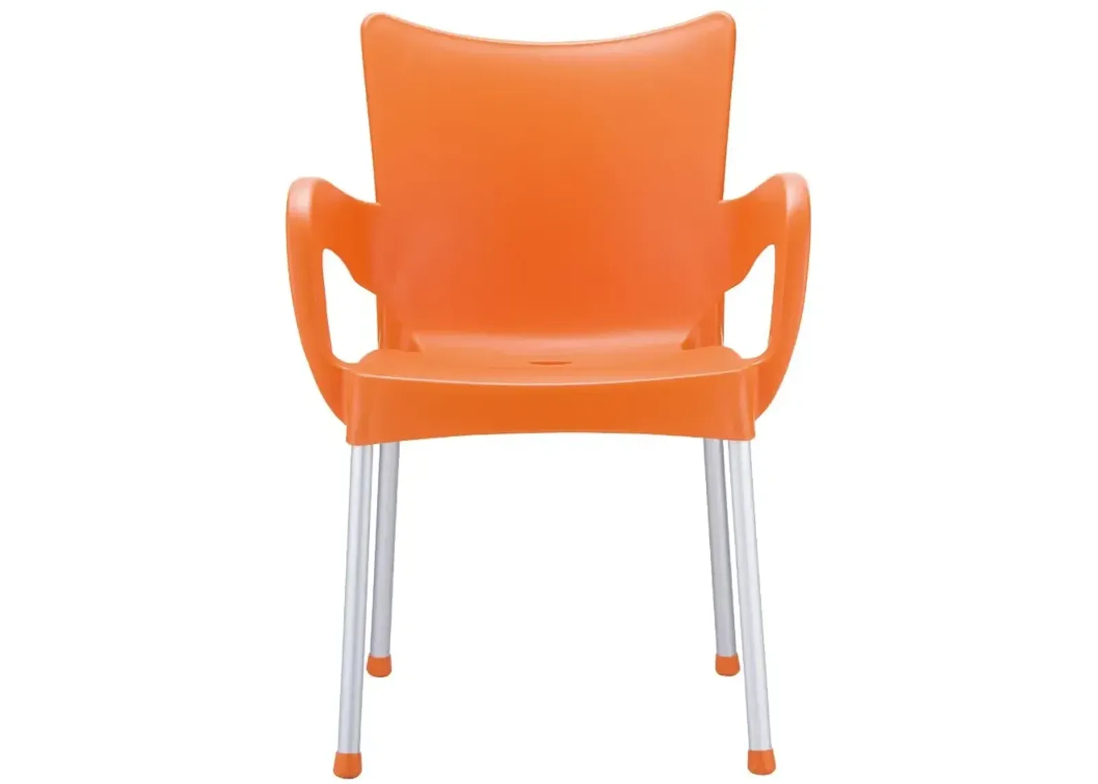 Compamia Romeo Resin Dining Arm Chair Orange