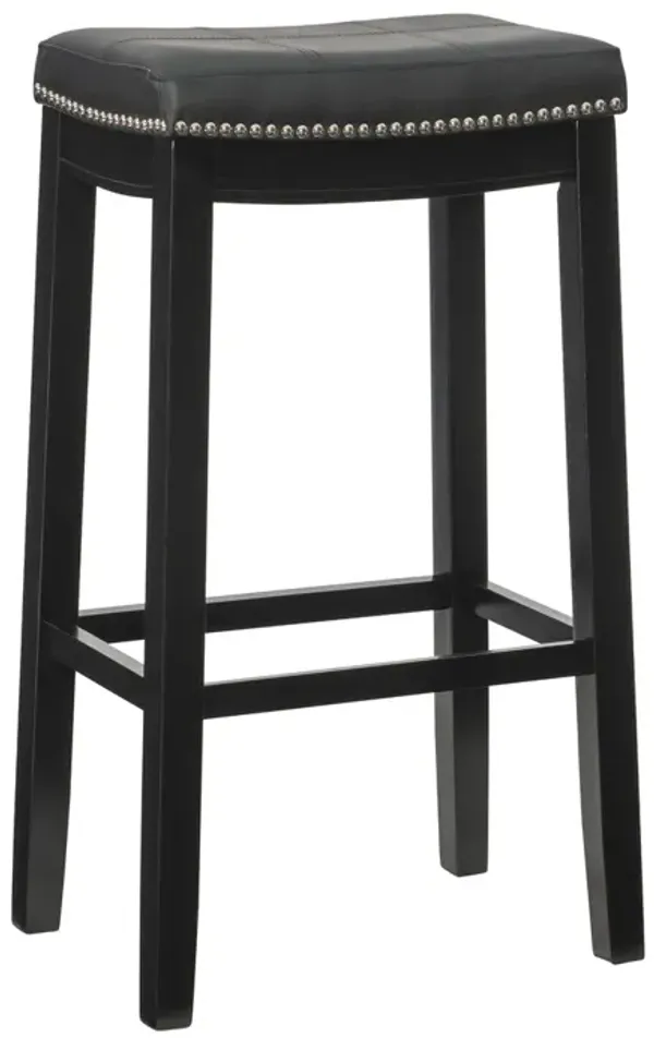 Linon Claridge Black Bar Stool