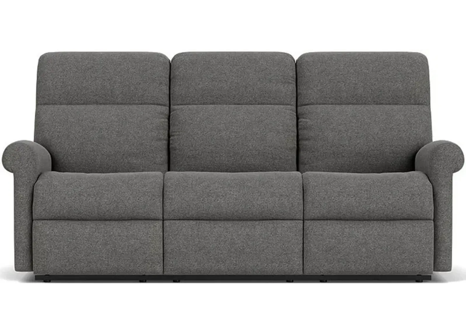 Flexsteel Davis Gray Flagstone Reclining Sofa