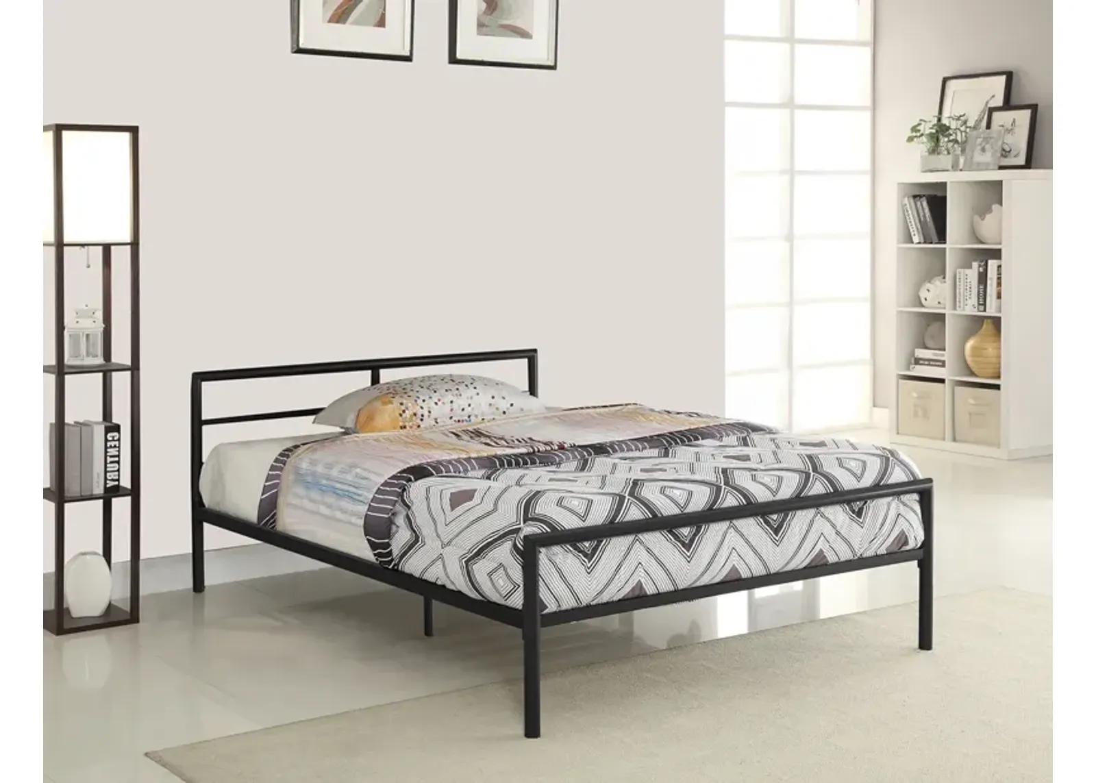 FISHER FULL BED GUNMETAL HONEY