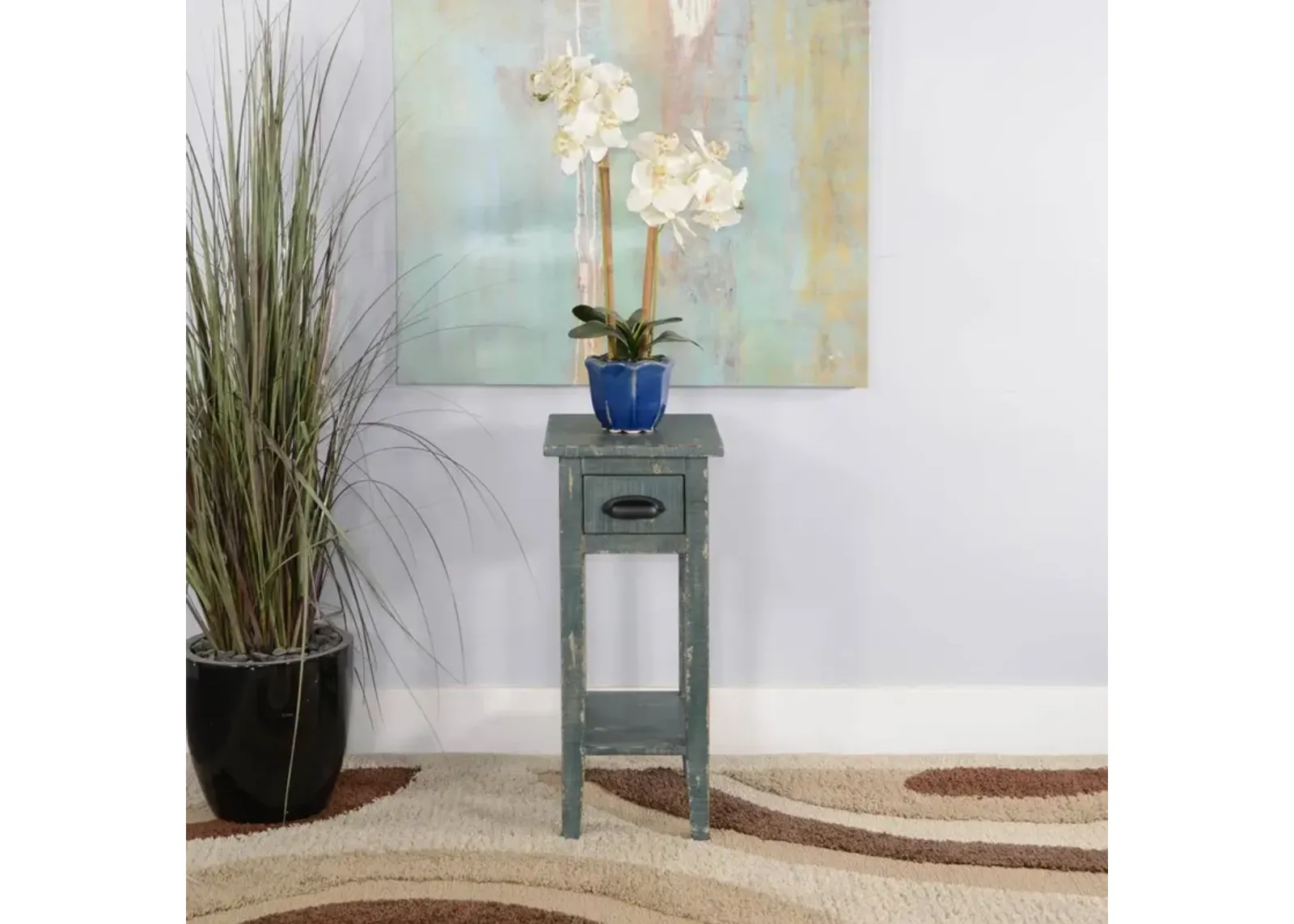 Sunny Designs Marina Sea Grass Chair Side Table