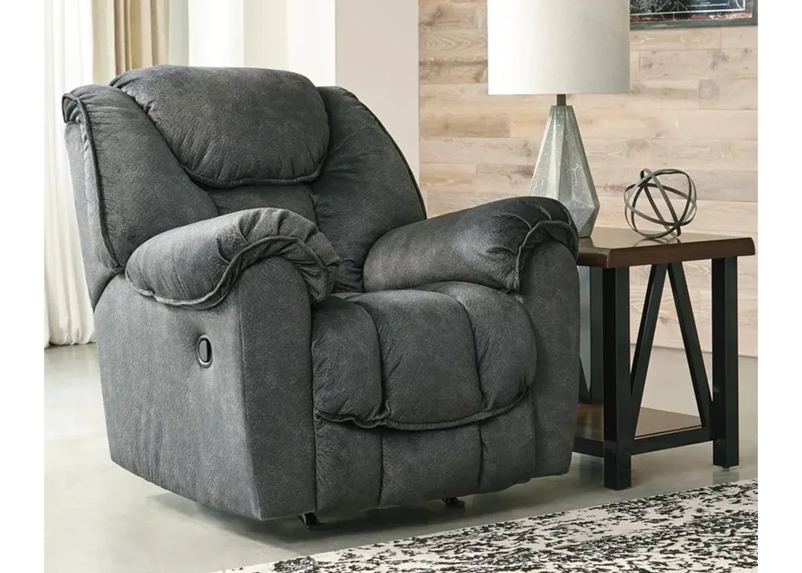 Ashley Capehorn Granite Rocker Recliner