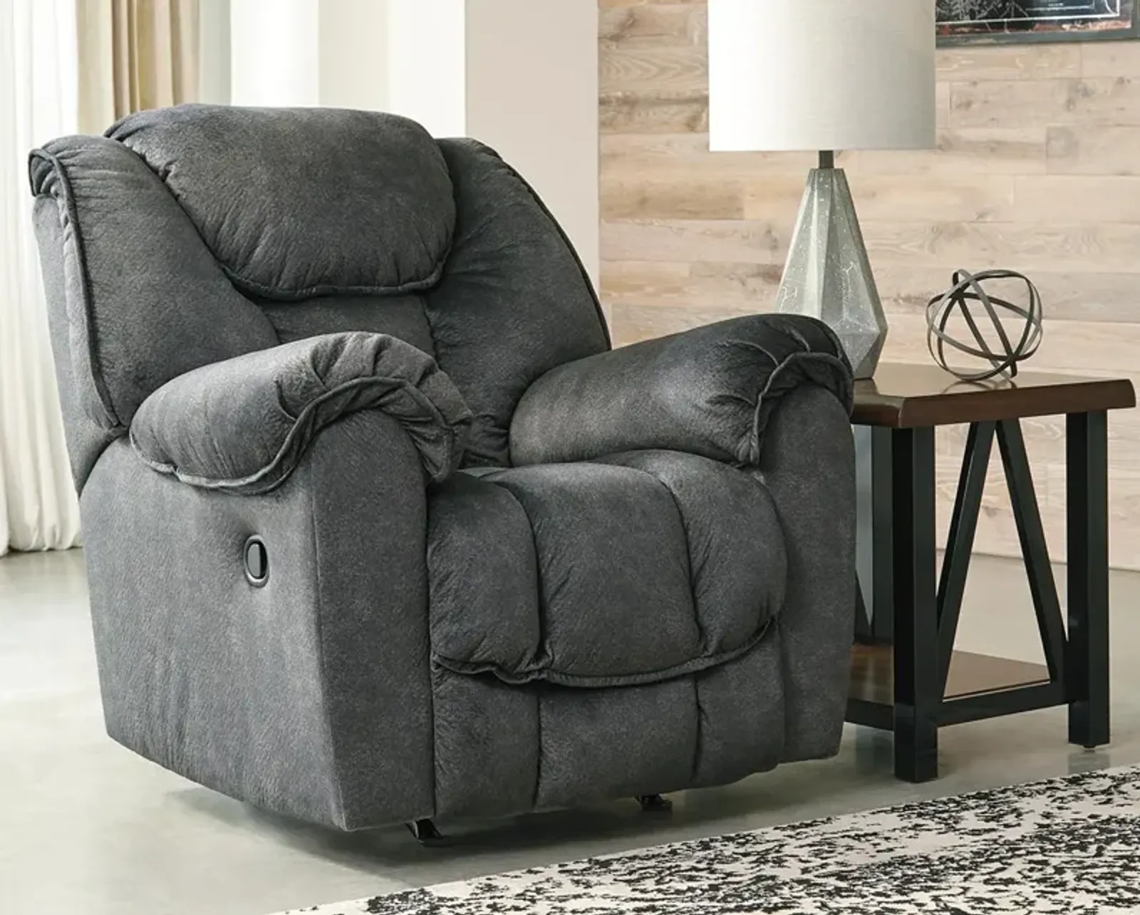 Ashley Capehorn Granite Rocker Recliner