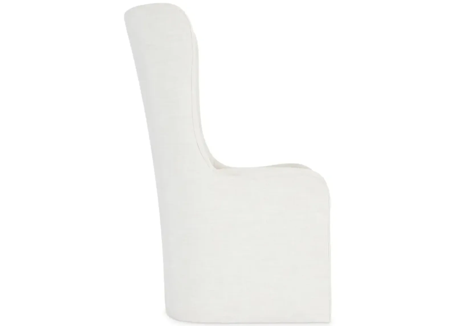 Bernhardt Albion White Oak Solid Chair with White Full Slipcover