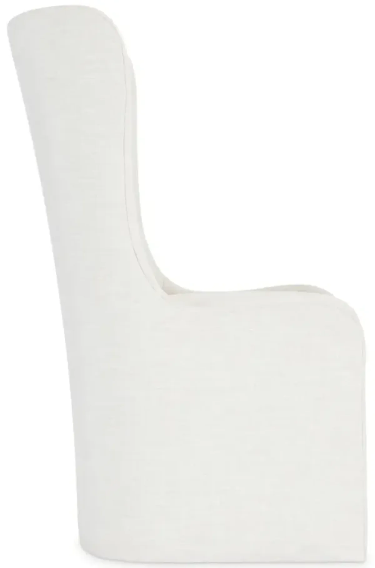 Bernhardt Albion White Oak Solid Chair with White Full Slipcover