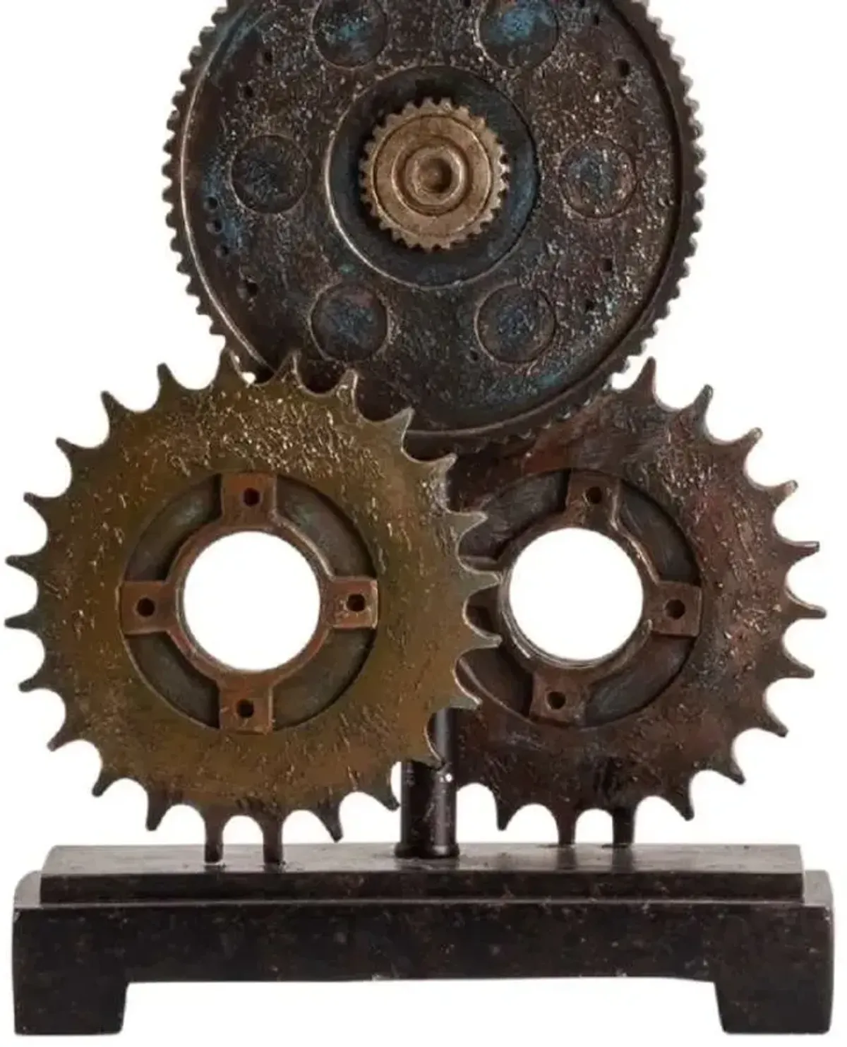 GEARS ANTIQUE METAL TABLE LAMP