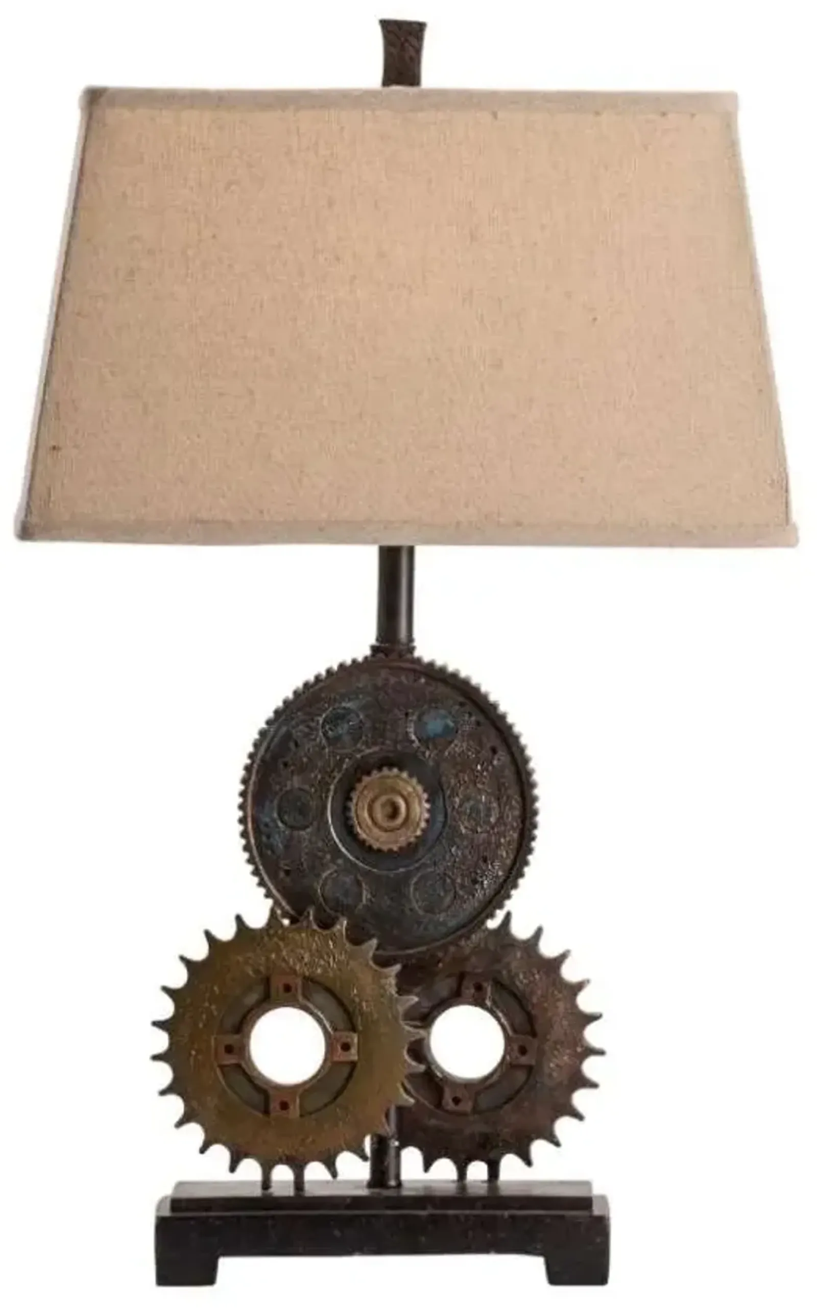 Crestview Gears Antique Metal Table Lamp