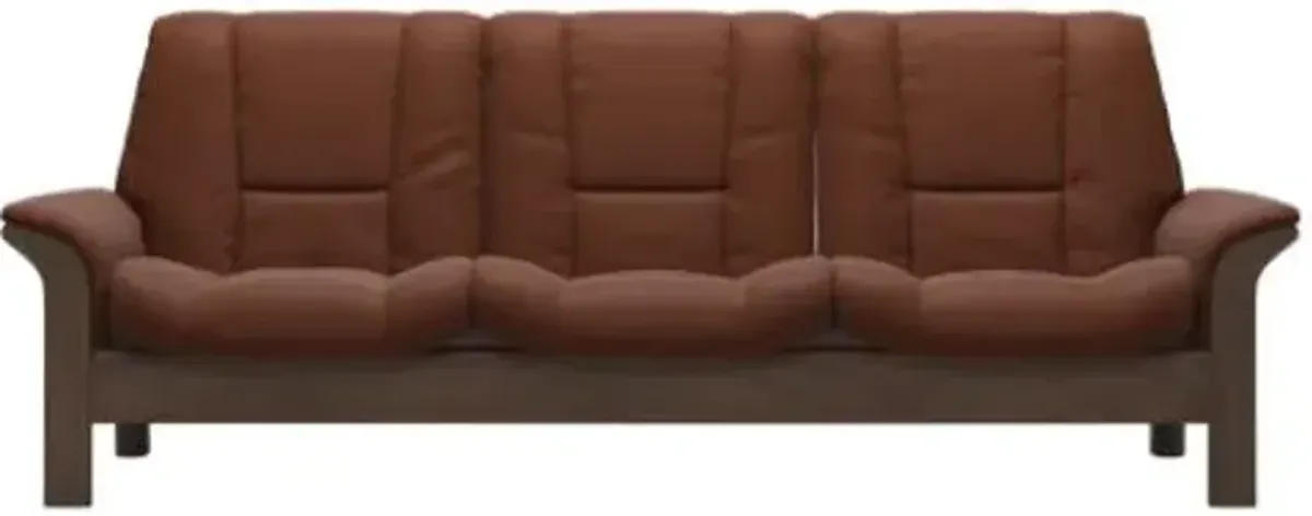 Stressless Buckingham Low Back Sofa in Copper Leather.