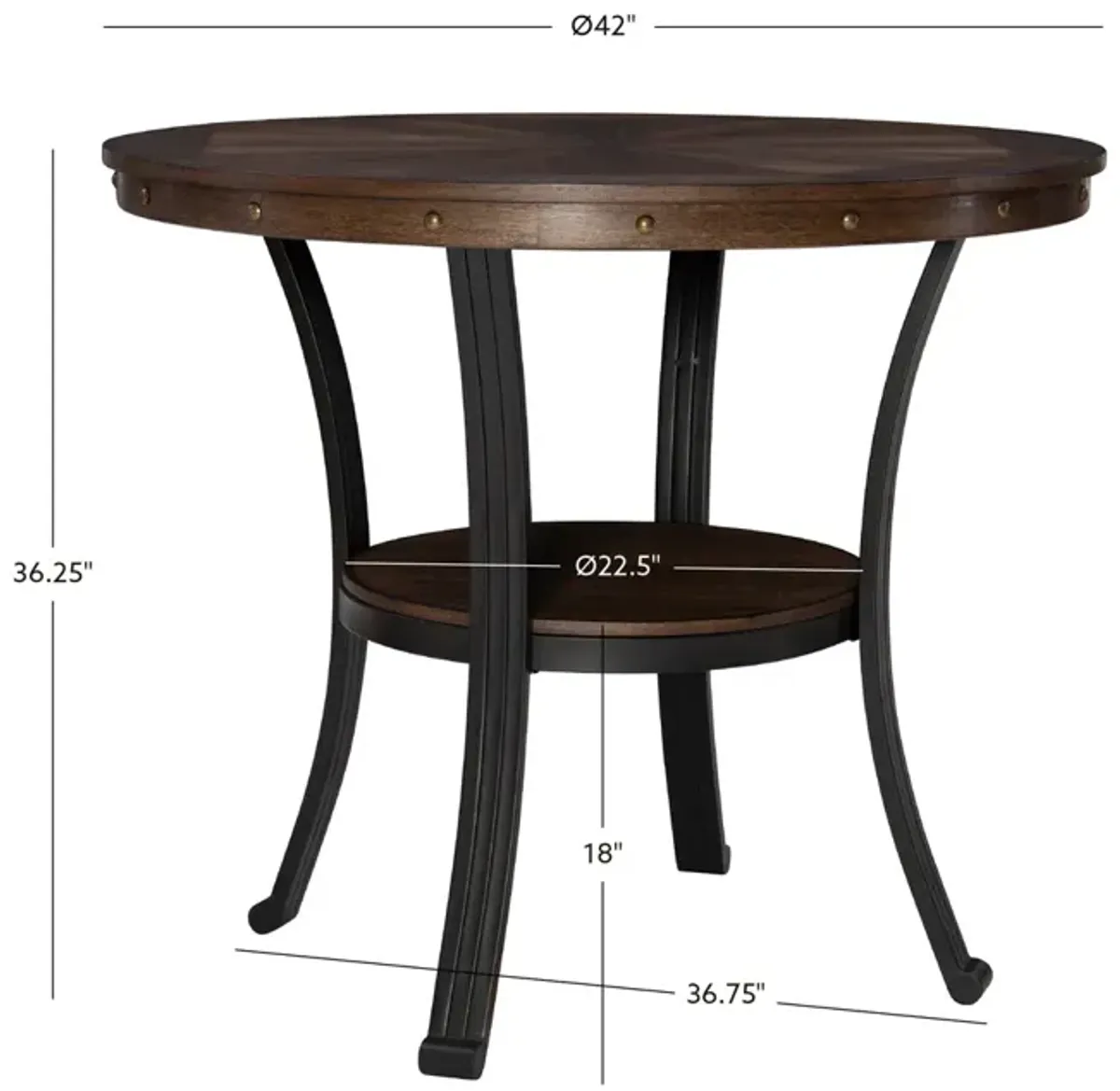 Powell Franklin Counter-Height Table
